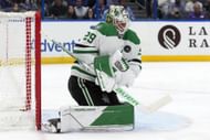 Jake Oettinger of the NHL's Dallas Stars